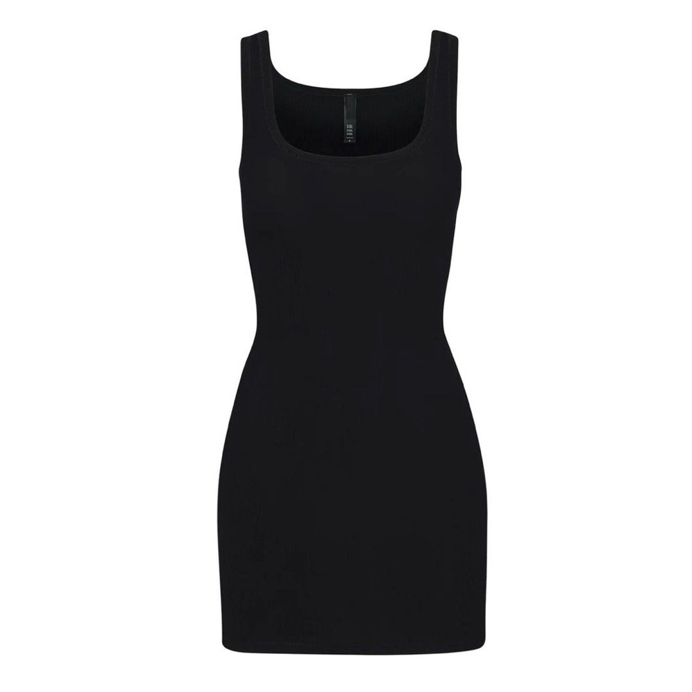 RARE skims onyx soft lounge mini dress